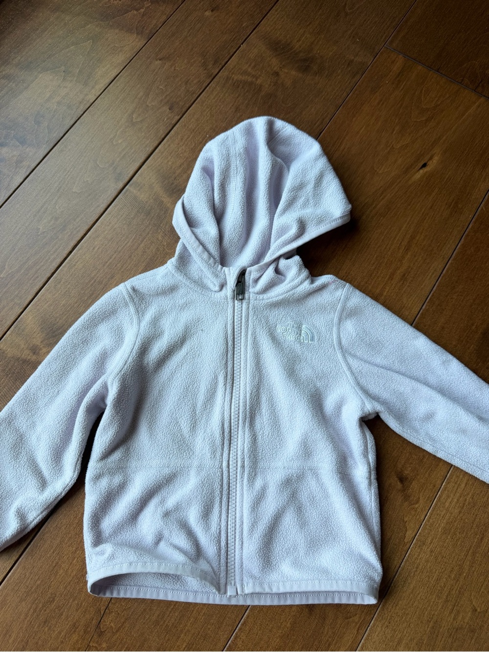 The North Face Light Pink Kids Full-Zip Fleece Hoodie